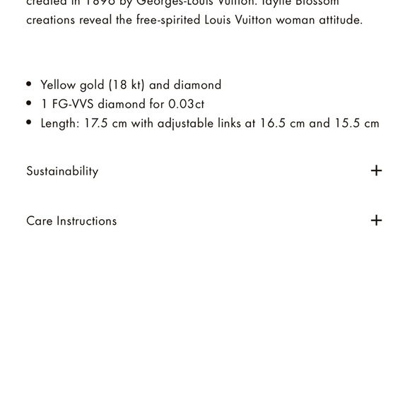 Authentic Idylle Blossom LV Bracelet, Yellow gold and diamond - Picture 2 of 6